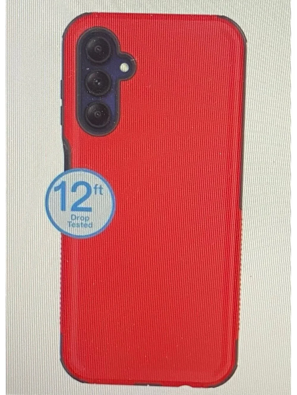 Onn Slim Rugged Case for Samsung Galaxy A15 5G Red/Gray